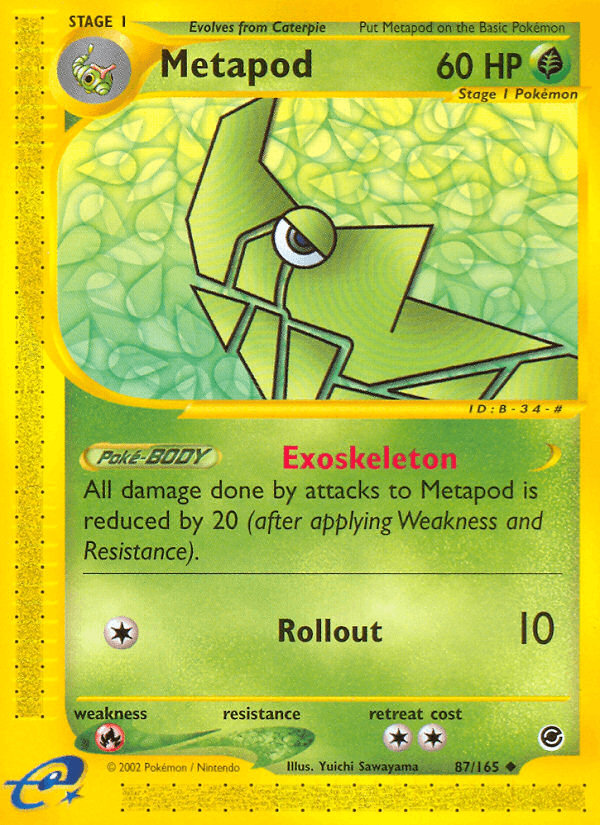 Metapod Pokémon card