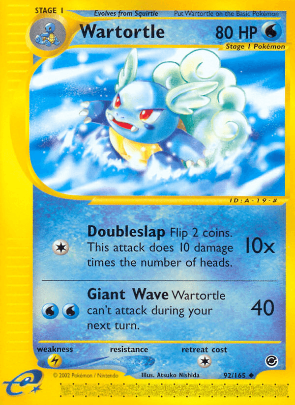 Wartortle Pokémon card