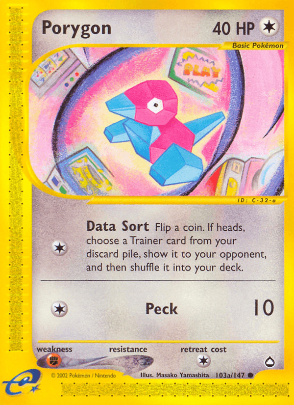 Porygon Pokémon card