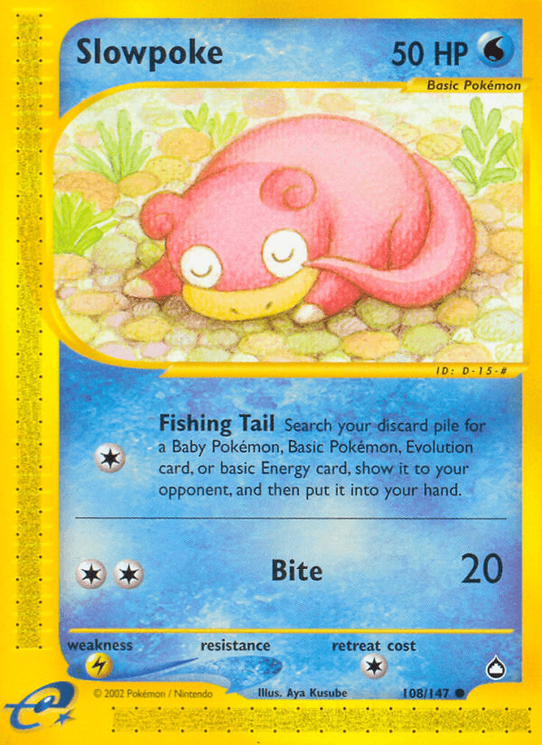 Slowpoke Pokémon card