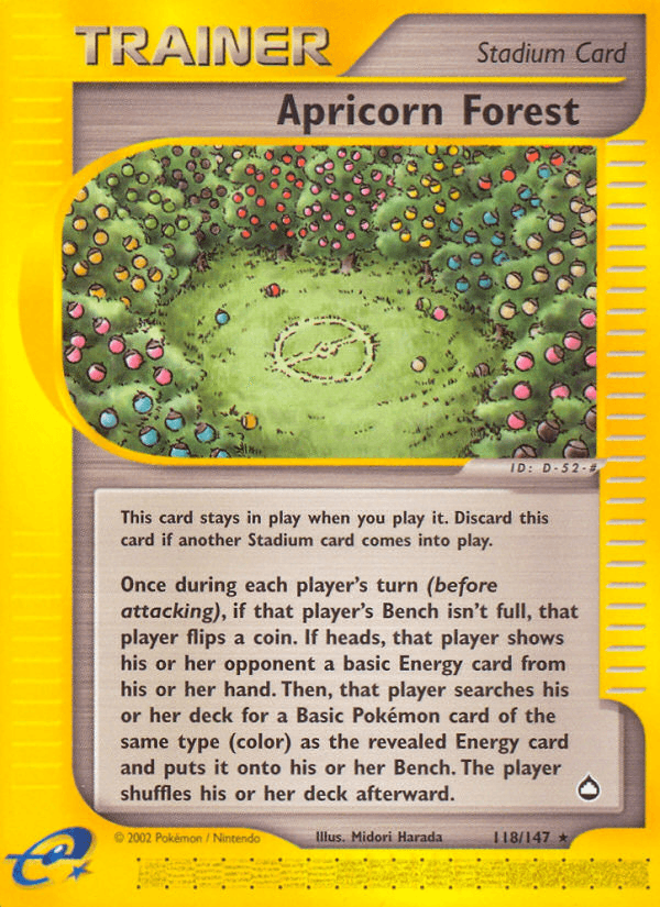 Apricorn Forest Pokémon card