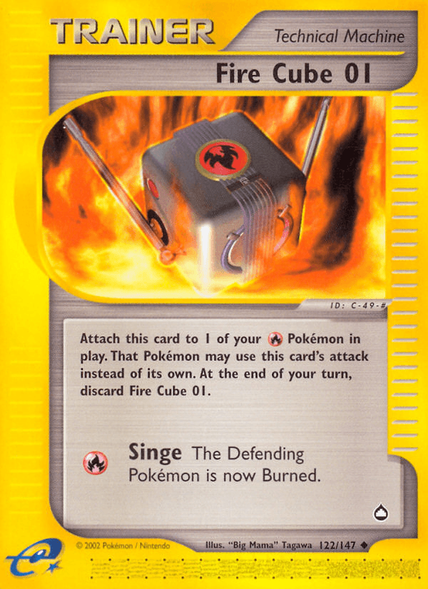 Fire Cube 01 Pokémon card