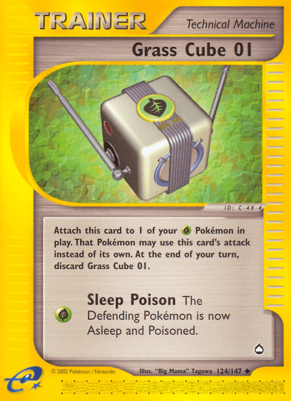 Grass Cube 01 Pokémon card