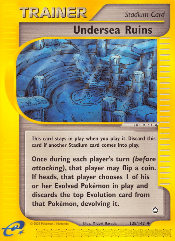 Undersea Ruins Pokémon card