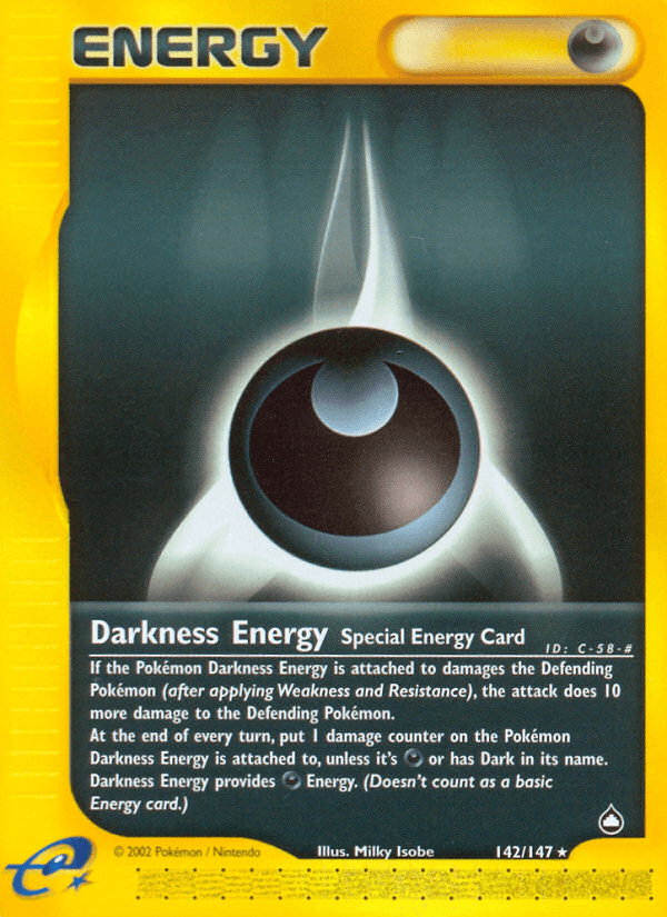 Darkness Energy Pokémon card