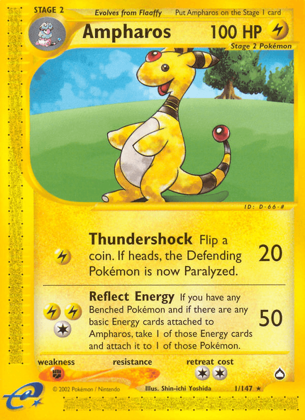 Ampharos Pokémon card