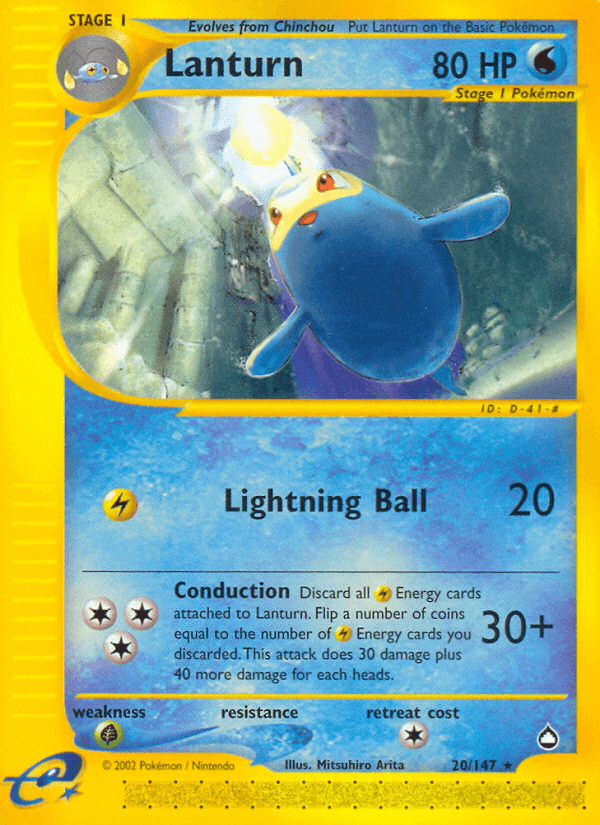 Lanturn Pokémon card