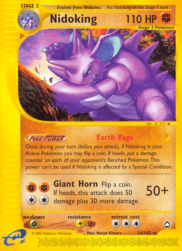 Nidoking Pokémon card