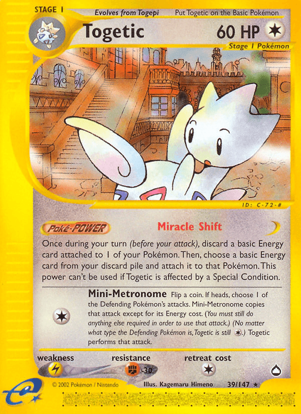 Togetic Pokémon card