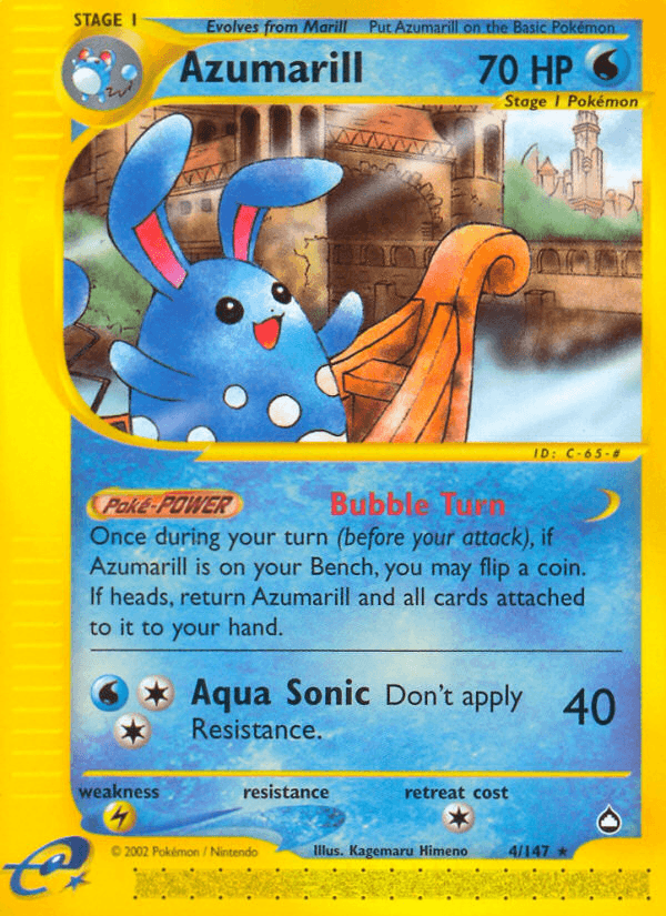 Azumarill Pokémon card