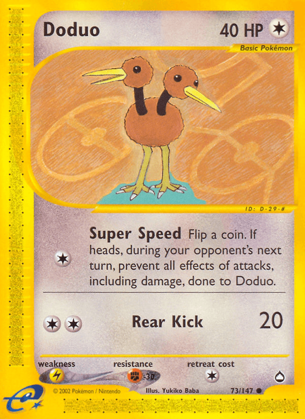 Doduo Pokémon card