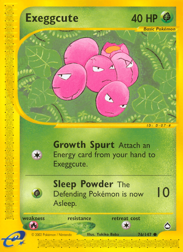 Exeggcute Pokémon card