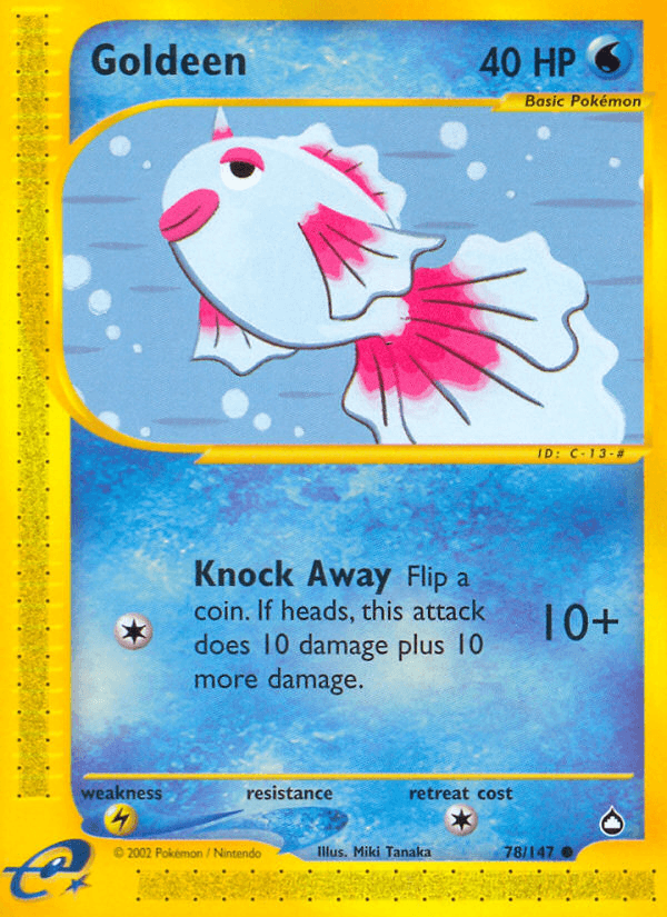 Goldeen Pokémon card