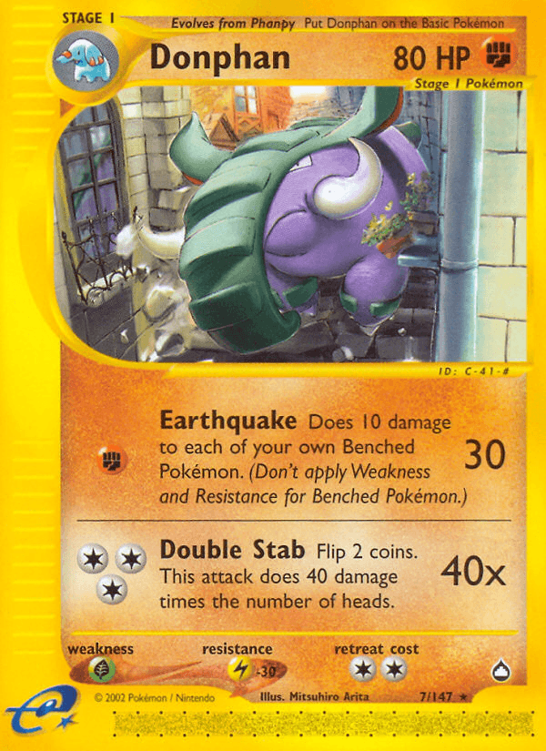 Donphan Pokémon card