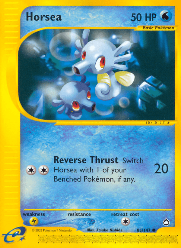 Horsea Pokémon card
