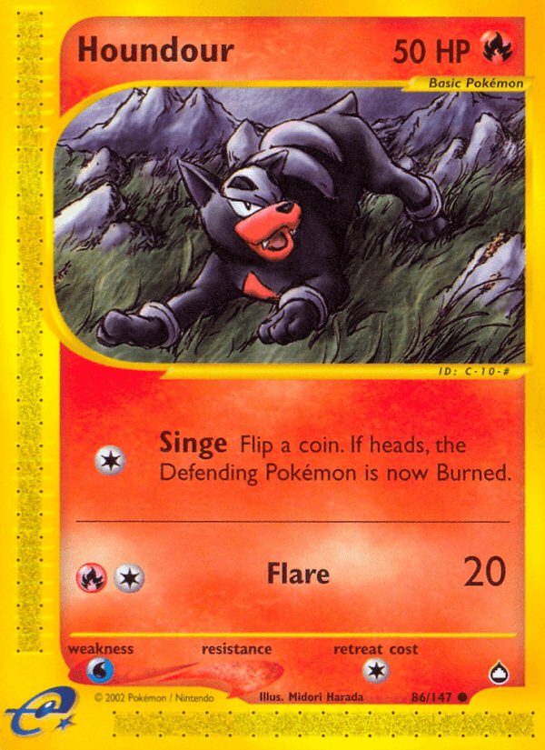Houndour Pokémon card