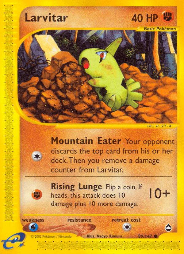 Larvitar Pokémon card