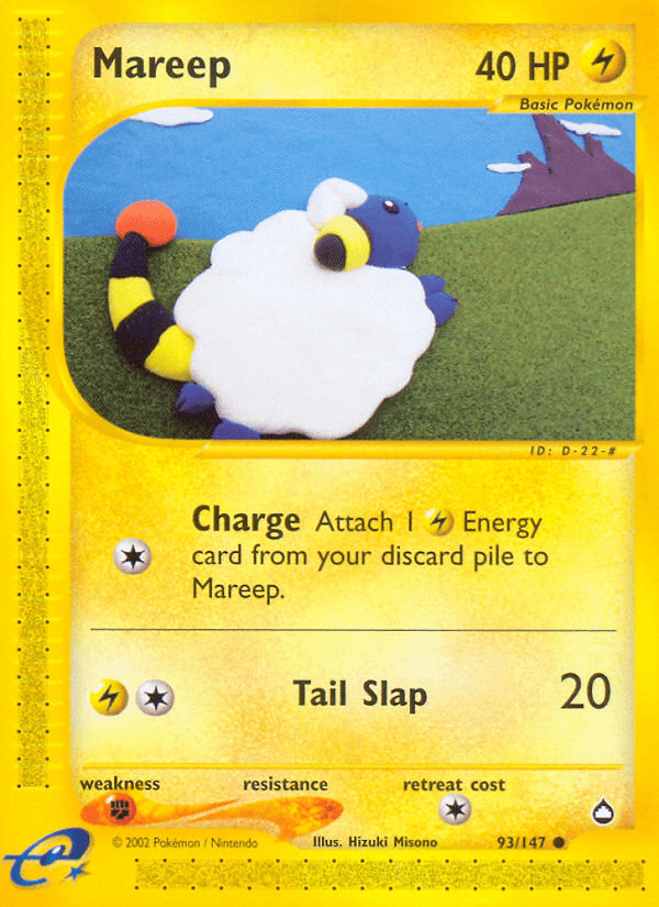 Mareep Pokémon card
