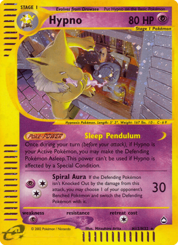 Hypno Pokémon card