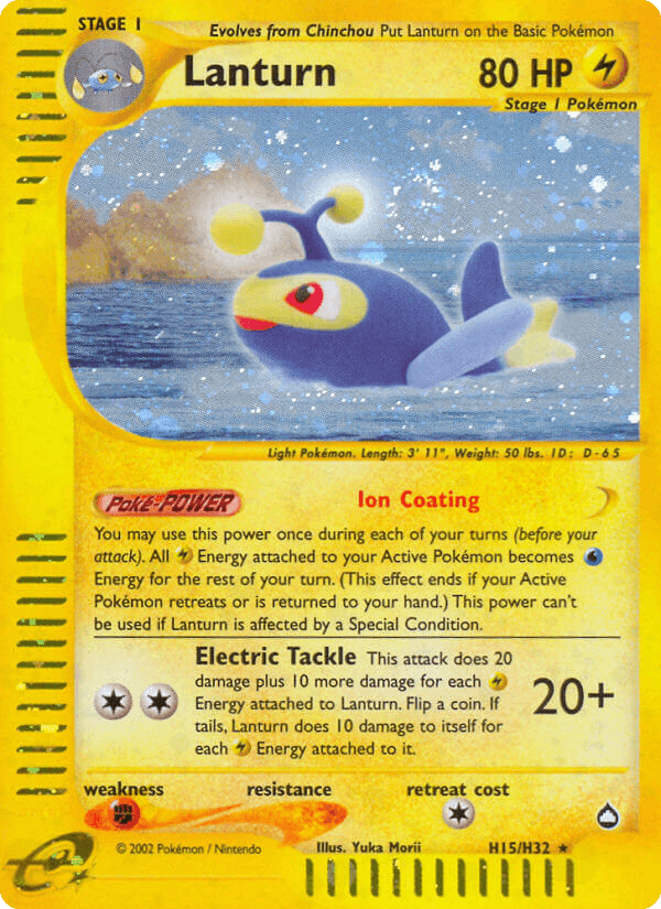 Lanturn Pokémon card