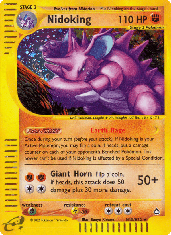 Nidoking Pokémon card