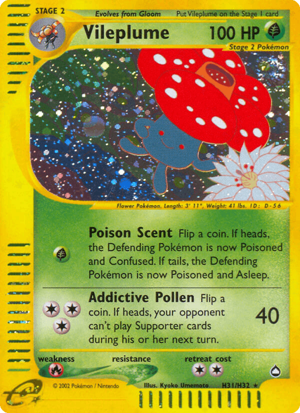 Vileplume Pokémon card