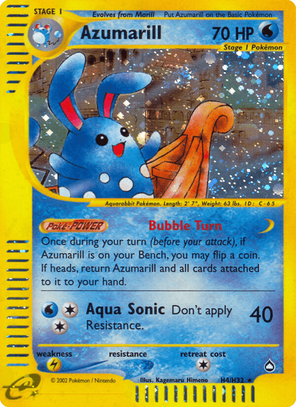 Azumarill Pokémon card