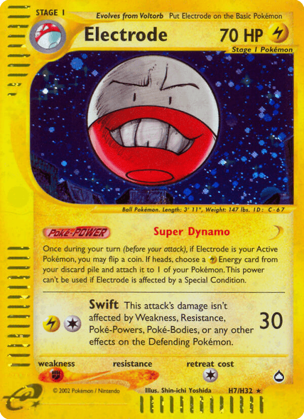 Electrode Pokémon card