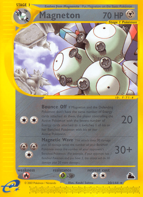 Magneton Pokémon card
