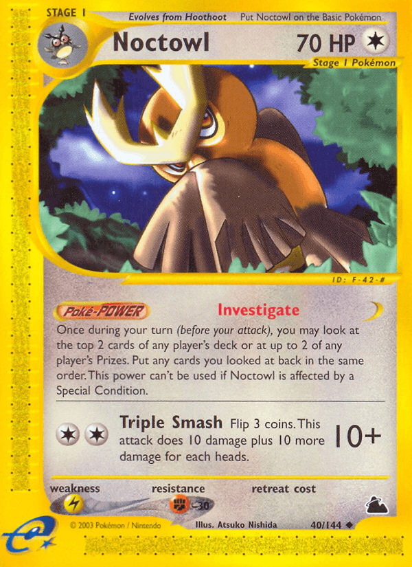 Noctowl Pokémon card