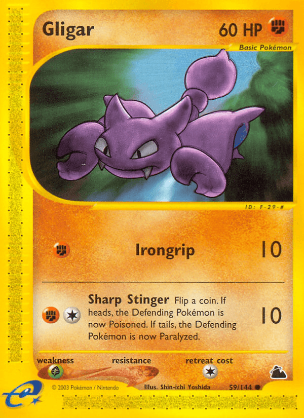 Gligar Pokémon card