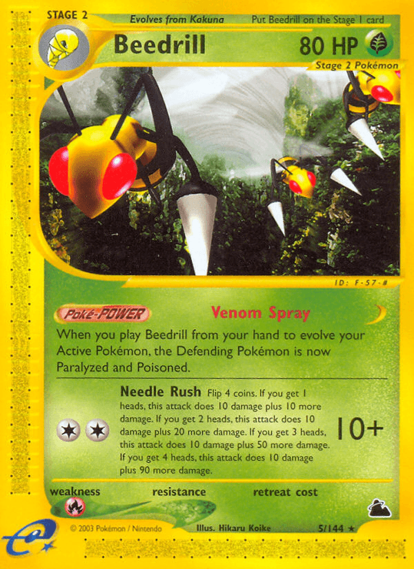 Beedrill Pokémon card