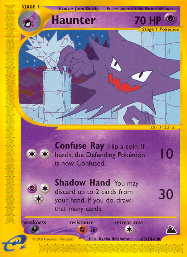 Haunter Pokémon card