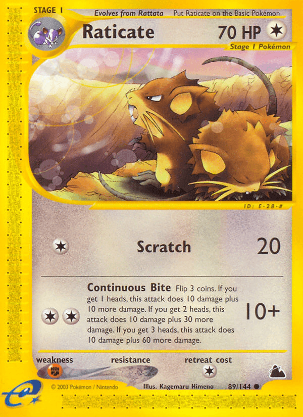Raticate Pokémon card