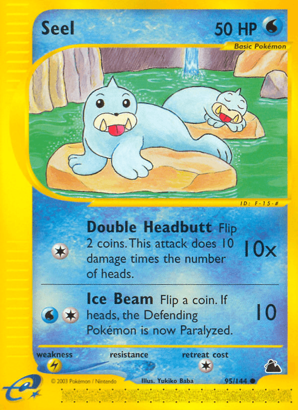 Seel Pokémon card