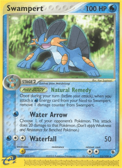 Swampert Pokémon card