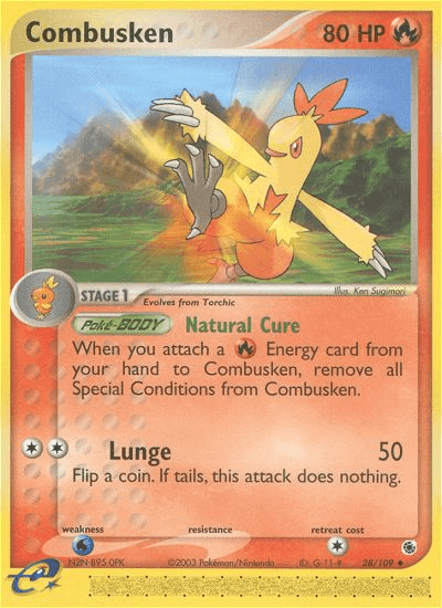 Combusken Pokémon card