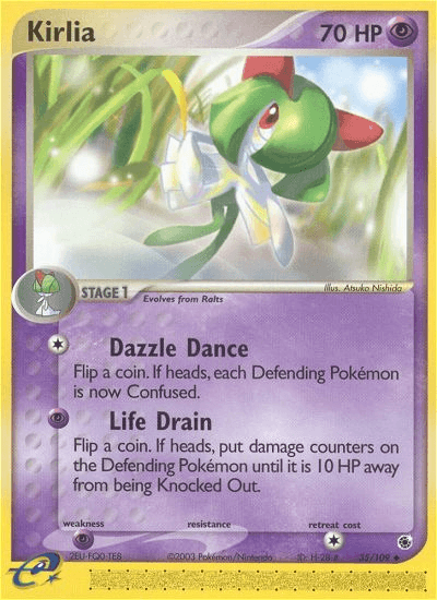 Kirlia Pokémon card
