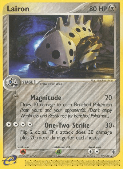 Lairon Pokémon card