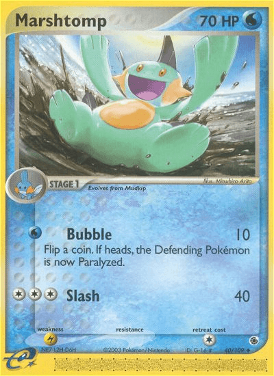 Marshtomp Pokémon card