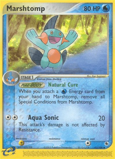Marshtomp Pokémon card