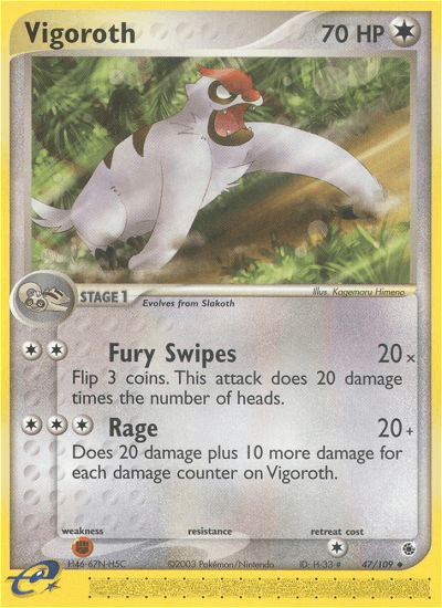 Vigoroth Pokémon card