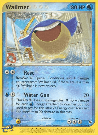 Wailmer Pokémon card