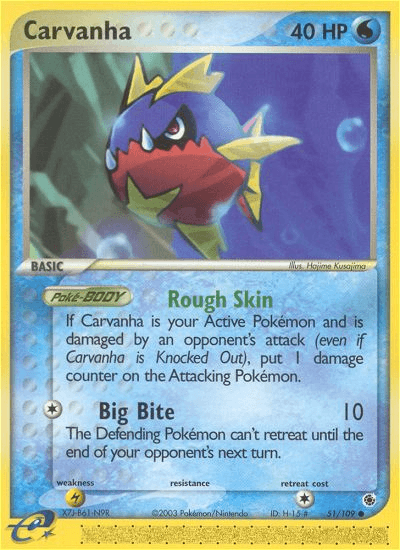 Carvanha Pokémon card