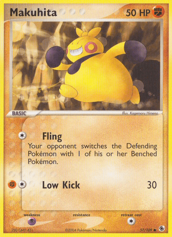 Makuhita Pokémon card