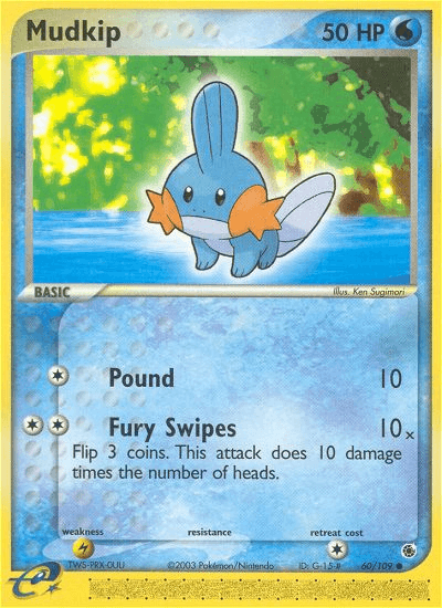 Mudkip Pokémon card