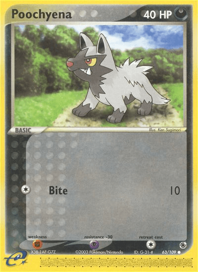 Poochyena Pokémon card