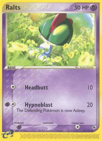 Ralts Pokémon card
