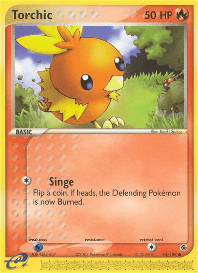 Torchic Pokémon card