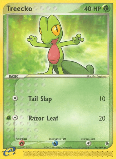 Treecko Pokémon card